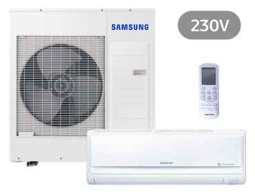 SAMSUNG BAC REGULAR Wandg. Set Kühlen 9.5 kW | Heizen 10.8 kW AC100RNTDK IR + 230 V