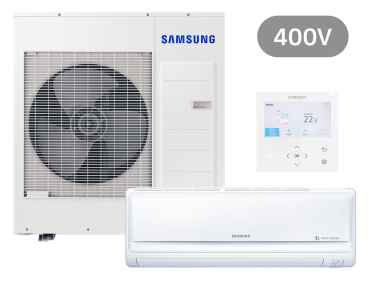 SAMSUNG BAC REGULAR Wandg. Set Kühlen 9.5 kW | Heizen 10.8 kW AC100RNTDK KB + 400 V
