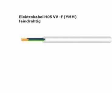 Energieleitung 4 x 1,5 mm², H05VV-F 4G1,5gr (YMM) - 100 m Bund