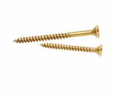 Klimas Spanplattenschraube 4,0x50, gelb verzinkt, PZ, 300 Stk.