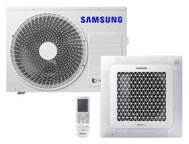 SAMSUNG BAC 4-Wege Kassette Wind-Free Set Kühlen 5.0 kW | Heizen 5.5 kW AC052RNNDK IR