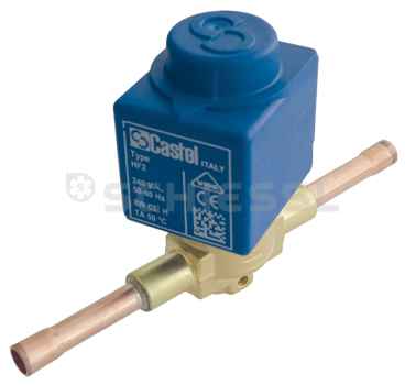 Castel Magnetventil m.Spule HF2 230V 1028/2A6 1/4" Löt (ohne Stecker)