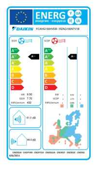 Daikin R-32 Roundflow Zwischendeckengerät FCAHG100H + RZAG100NV1 - 9,5 kW