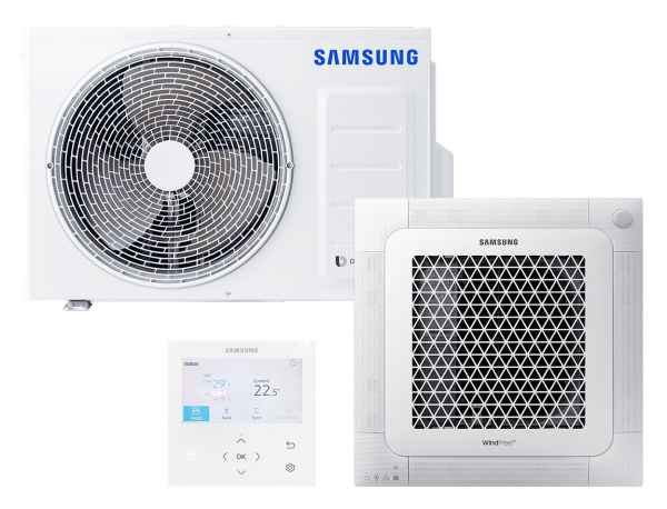 SAMSUNG BAC 4-Wege Kassette Wind-Free Set Kühlen 2.6 kW | Heizen 3.4 kW AC026RNNDK KB SAMSUNG BAC 4-Wege Kassette Wind-Free Set Kühlen 2.6 kW | Heizen 3.4 kW AC026RNNDK KB
