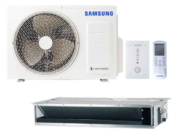 SAMSUNG BAC superfl. Kanaleinbaugerät Set Kühlen 3.5 kW | Heizen 4.0 kW AC035RNLDK IR SAMSUNG BAC superfl. Kanaleinbaugerät Set Kühlen 3.5 kW | Heizen 4.0 kW AC035RNLDK IR