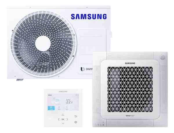 SAMSUNG BAC 4-Wege Kassette Wind-Free Set Kühlen 5.0 kW | Heizen 5.5 kW AC052RNNDK KB SAMSUNG BAC 4-Wege Kassette Wind-Free Set Kühlen 5.0 kW | Heizen 5.5 kW AC052RNNDK KB