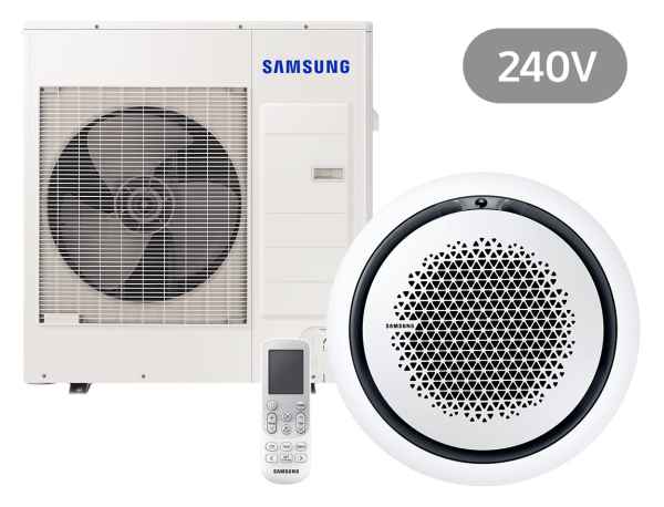 SAMSUNG BAC Deckenkassette Set Kühlen 10.0 kW | Heizen 11.2 kW AC100RN4PK IR 240 V rund SAMSUNG BAC Deckenkassette Set Kühlen 10.0 kW | Heizen 11.2 kW AC100RN4PK IR 240 V rund
