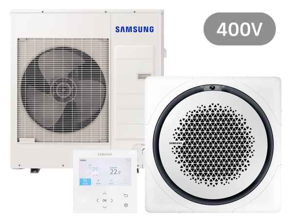 SAMSUNG BAC Deckenkassette Set Kühlen 12.0 kW | Heizen 13.0 kW AC120RN4PK KB 400 V eckig SAMSUNG BAC Deckenkassette Set Kühlen 12.0 kW | Heizen 13.0 kW AC120RN4PK KB 400 V eckig