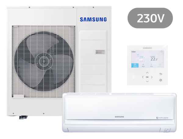 SAMSUNG BAC REGULAR Wandg. Set Kühlen 9.5 kW | Heizen 10.8 kW AC100RNTD KB + 230 V SAMSUNG BAC REGULAR Wandg. Set Kühlen 9.5 kW | Heizen 10.8 kW AC100RNTD KB + 230 V