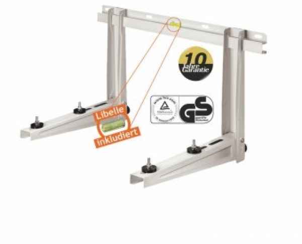 Wandkonsole mit Schiene, MS253, Tiefe 450 mm, mit Libelle,70+70kg Wandkonsole mit Schiene, MS253, Tiefe 450 mm, mit Libelle,70+70kg