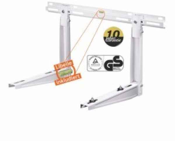 Wandkonsole mit Schiene MS230, Tiefe 420 mm, mit Libelle, 50+50kg Wandkonsole mit Schiene MS230, Tiefe 420 mm, mit Libelle, 50+50kg