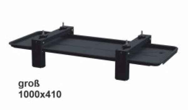 Universal Metall Kondensatwanne 1000x410 inkl. Bodenkonsole, RAL 7016 Universal Metall Kondensatwanne 1000x410 inkl. Bodenkonsole, RAL 7016