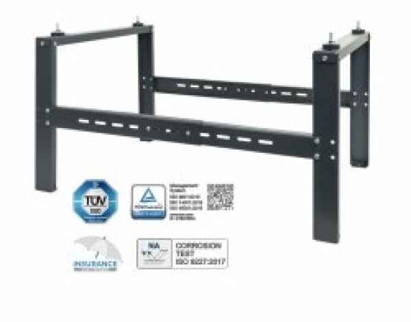 Bodenkonsole für Wärmepumpengeräte schwarzgrau, Höhe 400 mm, Tiefe 540 mm Bodenkonsole für Wärmepumpengeräte schwarzgrau, Höhe 400 mm, Tiefe 540 mm