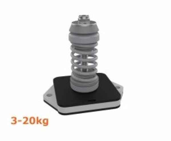SENOR Federschwingsdämpfer m. Grundplatte 3-20 kg, SE-TBMF20V, kippsicher SENOR Federschwingsdämpfer m. Grundplatte 3-20 kg, SE-TBMF20V, kippsicher