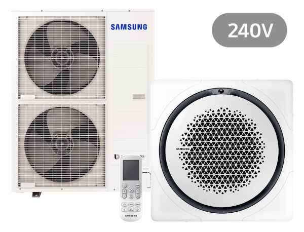 SAMSUNG BAC Deckenkassette Set Kühlen 13.4 kW | Heizen 15.5 kW AC140RN4PK IR 240 V eckig SAMSUNG BAC Deckenkassette Set Kühlen 13.4 kW | Heizen 15.5 kW AC140RN4PK IR 240 V eckig
