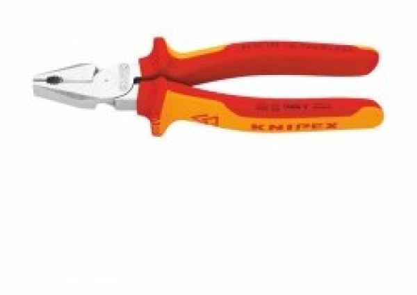 KNIPEX VDE Kraft-Kombizange 180 mm, verchromt KNIPEX VDE Kraft-Kombizange 180 mm, verchromt