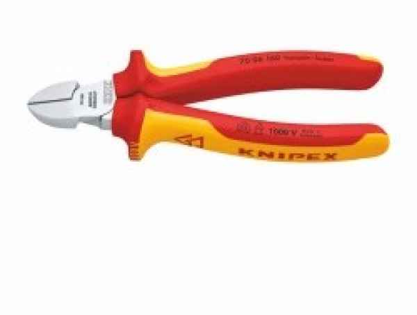 KNIPEX VDE Seitenschneider 160 mm, verchromt KNIPEX VDE Seitenschneider 160 mm, verchromt