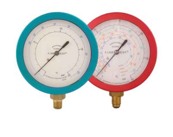 Blondelle Druckmanometer -1/+30bar 80mm R290/Care50/R1270 ölgefüllt