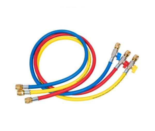 Refco Füllschlauchsatz 60bar CA-CCL-36 3x900mm farbig m.Kugelventil Refco Füllschlauchsatz 60bar CA-CCL-36 3x900mm farbig m.Kugelventil