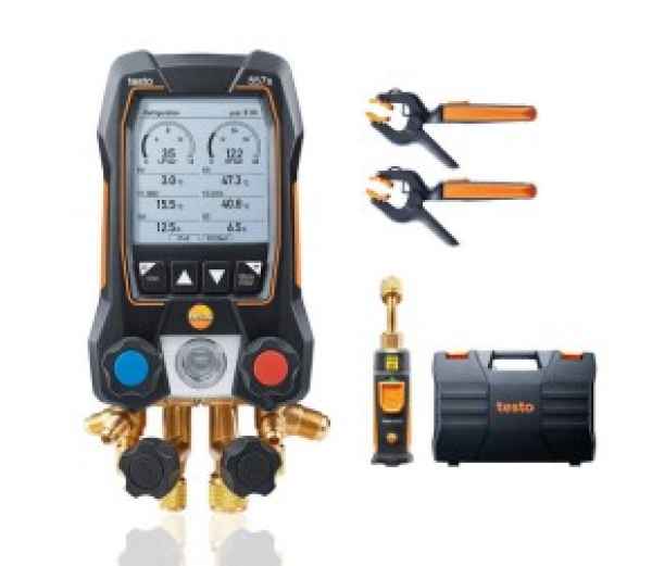 Testo digitale 4 Wege Monteurhilfe 557s Smart Vakuum Set im Koffer Testo digitale 4 Wege Monteurhilfe 557s Smart Vakuum Set im Koffer