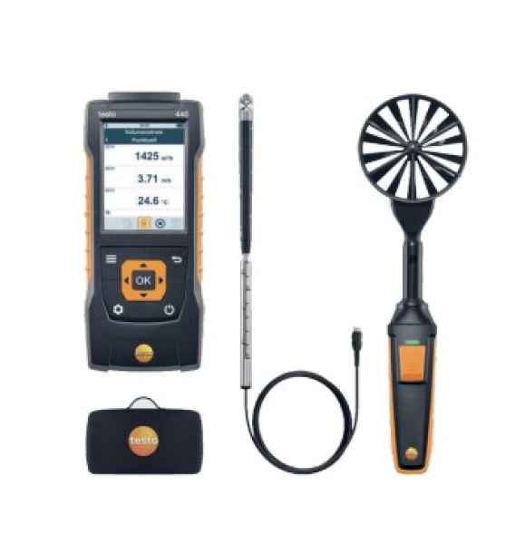 Testo Klima-Messgerät mit BT testo 440 Strömungs-KombiSet 2 0563 4407 Testo Klima-Messgerät mit BT testo 440 Strömungs-KombiSet 2 0563 4407