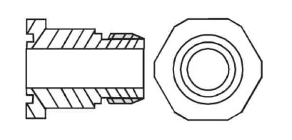 Alco Adapter für OM3/OM4/OW4 OM0-CBB 1-1/8" Einschraub Alco Adapter für OM3/OM4/OW4 OM0-CBB 1-1/8" Einschraub