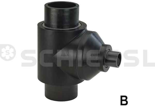 COOL-FIT 2.0 T90° reduziert ISOL PE100 SDR11 PN16 D140-D110 COOL-FIT 2.0 T90° reduziert ISOL PE100 SDR11 PN16 D140-D110