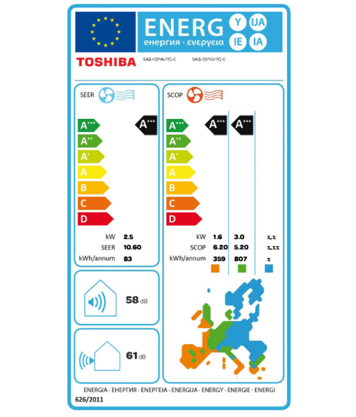 TOSHIBA Daiseikai 9 RAS-10PKVP-E + RAS-10PAVPG-E Wandgerät-Set 2.5 kW TOSHIBA Daiseikai 9 RAS-10PKVP-E + RAS-10PAVPG-E Wandgerät-Set 2.5 kW