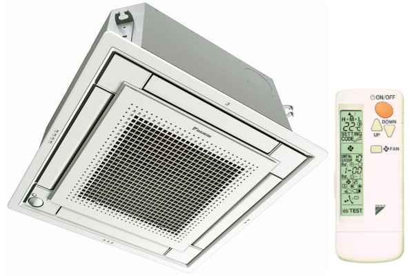 DAIKIN R-32 Euroraster-Zwischendeckengerät inkl. Standardblende & Infrarot-Fernbedienung - 5,0 kW DAIKIN R-32 Euroraster-Zwischendeckengerät inkl. Standardblende & Infrarot-Fernbedienung - 5,0 kW