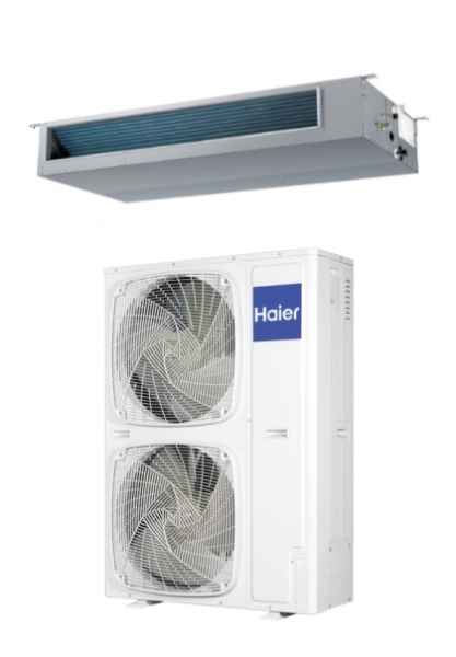 Haier KANALEINBAUGERÄT MITTLERE PRESSUNG Set AD140S2SM8FA(H) + 1U140S2SP2FA - 13,4 kW Haier KANALEINBAUGERÄT MITTLERE PRESSUNG Set AD140S2SM8FA(H) + 1U140S2SP2FA - 13,4 kW
