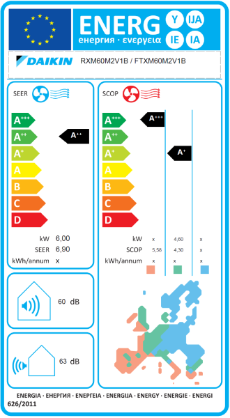 DAIKIN Perfera FTXM60R+RXM60R Wandgerät-Set 6.0 kW DAIKIN Perfera FTXM60R+RXM60R Wandgerät-Set 6.0 kW