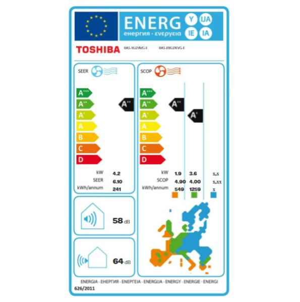 TOSHIBA SEIYA+ RAS-B16E2KVG-E + RAS-16E2AVG-E Wandgerät-Set - 4,2 kW TOSHIBA SEIYA+ RAS-B16E2KVG-E + RAS-16E2AVG-E Wandgerät-Set - 4,2 kW