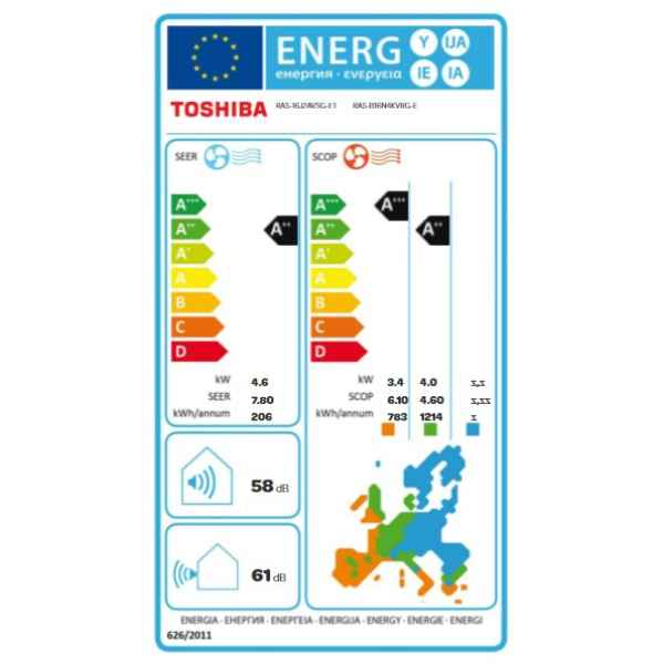 TOSHIBA Haori RAS-B16N4KVRG-E + RAS-16J2AVSG-E1 Wandgerät-Set - 4,6 kW TOSHIBA Haori RAS-B16N4KVRG-E + RAS-16J2AVSG-E1 Wandgerät-Set - 4,6 kW