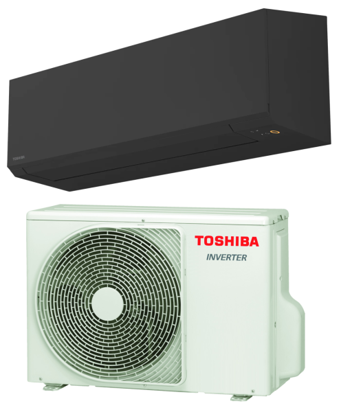 TOSHIBA SHORAI EDGE Black B22G3KVSGB-E + 22J2AVSG-E1 Wandgerät-Set - 6,1 kW TOSHIBA SHORAI EDGE Black B22G3KVSGB-E + 22J2AVSG-E1 Wandgerät-Set - 6,1 kW