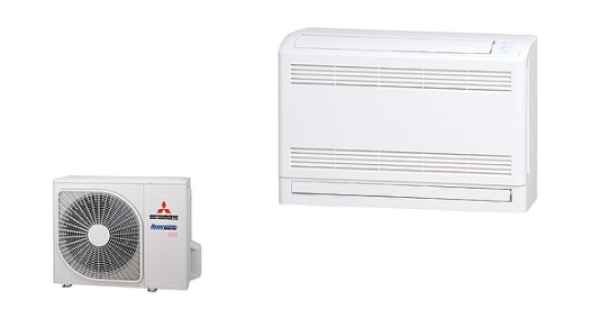Mitsubishi Heavy SRF25ZS-W + SRC25ZS-W2 Truhengerät-Set 2.5 kW